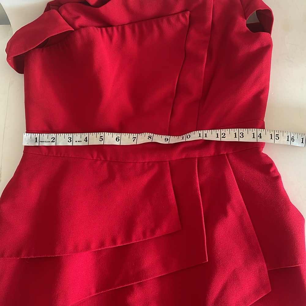 Black Halo Red Midi Dress - Picture 9 of 11
